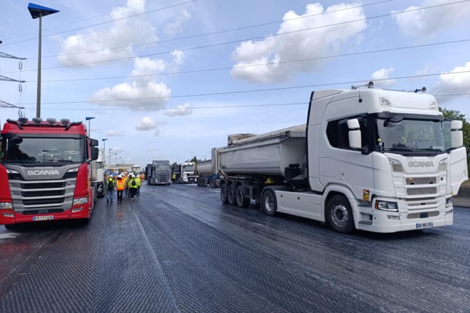 chantier A1 été 2025 enrobé