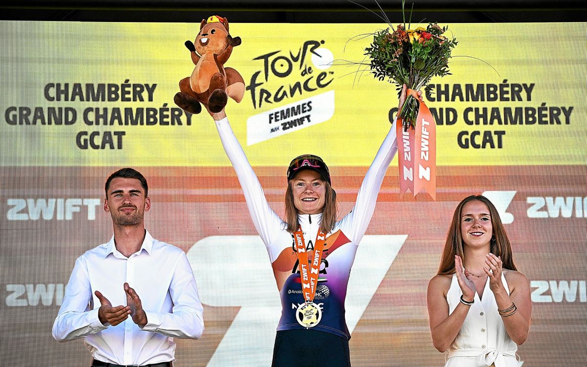 « De base, mon échappée était une blague… », confie Maëva Squiban après sa deuxième victoire d’étape dans le Tour de France femmes