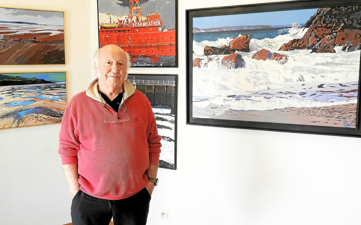 L’artiste Patrick Marziale expose sa passion pour la baie de Douarnenez à la galerie du quai de l’Yser à Tréboul