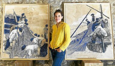 « J’ai eu le coup de foudre » : cette artiste amoureuse de la linogravure expose ses œuvres à Dinan