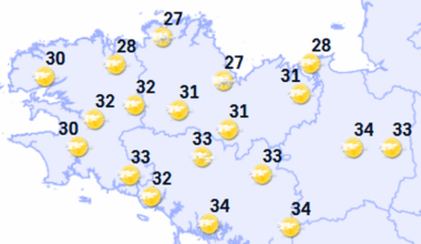 Météo en Bretagne : fortes chaleurs et ciel bleu ce lundi - Le Télégramme