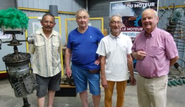 le sculpteur Georges Bourasseau expose sa création au musée du Moteur de Saumur