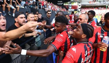 Des échauffourées éclatent entre les supporters et les joueurs d’En Avant Guingamp après la déroute face au Red Star