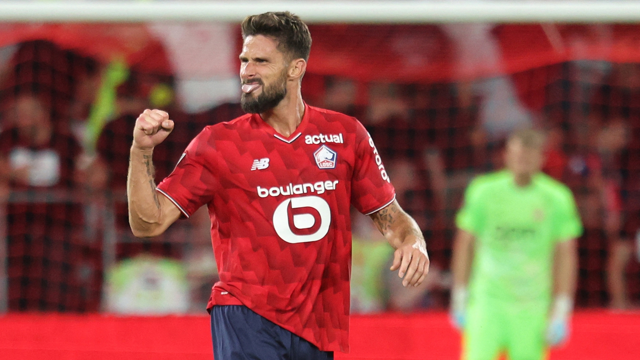 Olivier Giroud délivre Lille contre Monaco