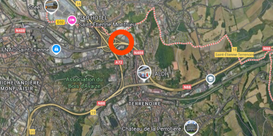 Affaissement de la chaussée Saint-Étienne : la RN488 partiellement neutralisée