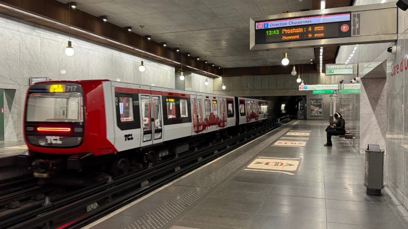 Lyon : le métro B sera à l'arrêt pendant deux jours 