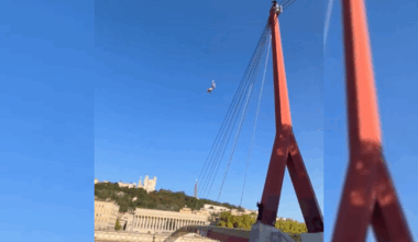 Scène impressionnante à Lyon : il plonge du haut de la passerelle du Palais de Justice