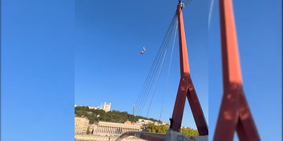 Scène impressionnante à Lyon : il plonge du haut de la passerelle du Palais de Justice
