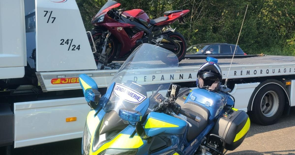 un motard récidiviste flashé à 211 km/h sur une route départementale