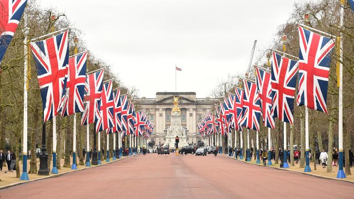 Le Mall menant au palais de Buckingham, dans le centre de Londres, le 31 janvier 2020. (photo d’illustration)