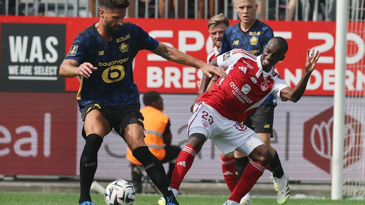 Brest-Lille (3-3) : au terme d’un match fou, les Dogues accrochés malgré un but d’Olivier Giroud