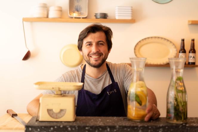 Hugo Richier, chef et propriétaire du restaurant Terre.