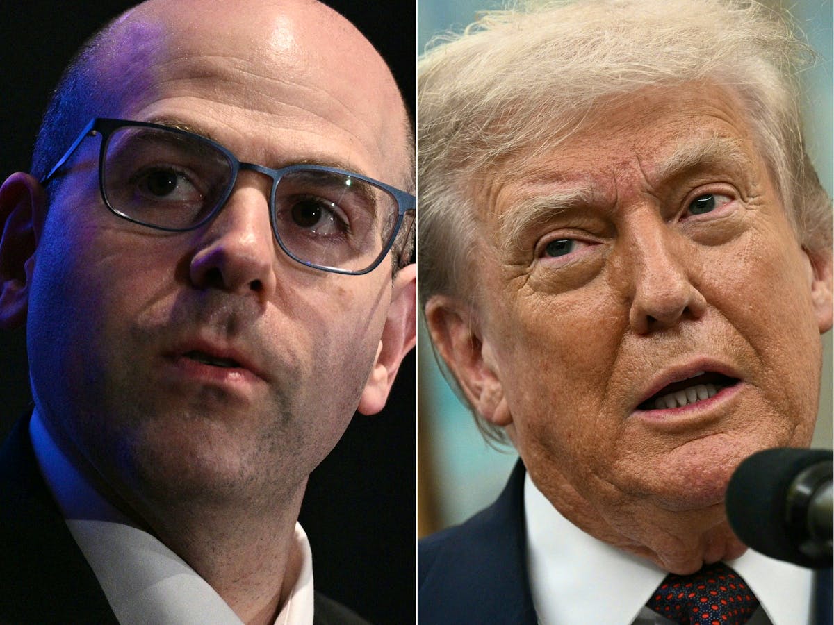 Stephen Miran, président du Conseil des conseillers économiques, et le président américain Donald Trump.