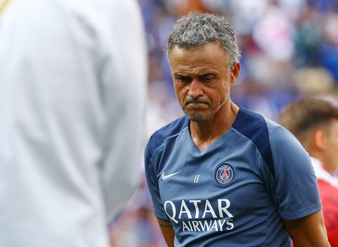 L’entraîneur du Paris Saint-Germain, Luis Enrique, après la finale de la Coupe du monde des clubs de football face à Chelsea, au MetLife Stadium, dans le New Jersey, le 13 juillet 2025.