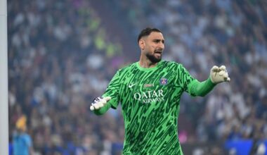 Gianluigi Donnarumma à l'entraînement avec le PSG ce jeudi à la veille de la réception d'Angers