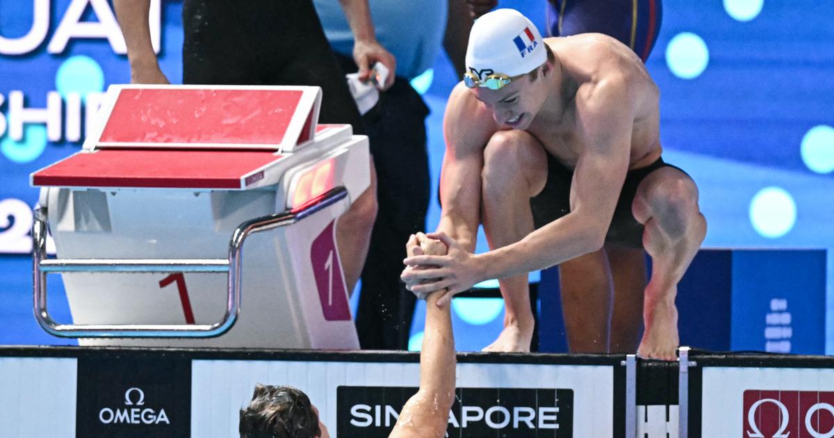 Marchand, Grousset et le relais français brillent en argent sur le 4x100m 4 nages