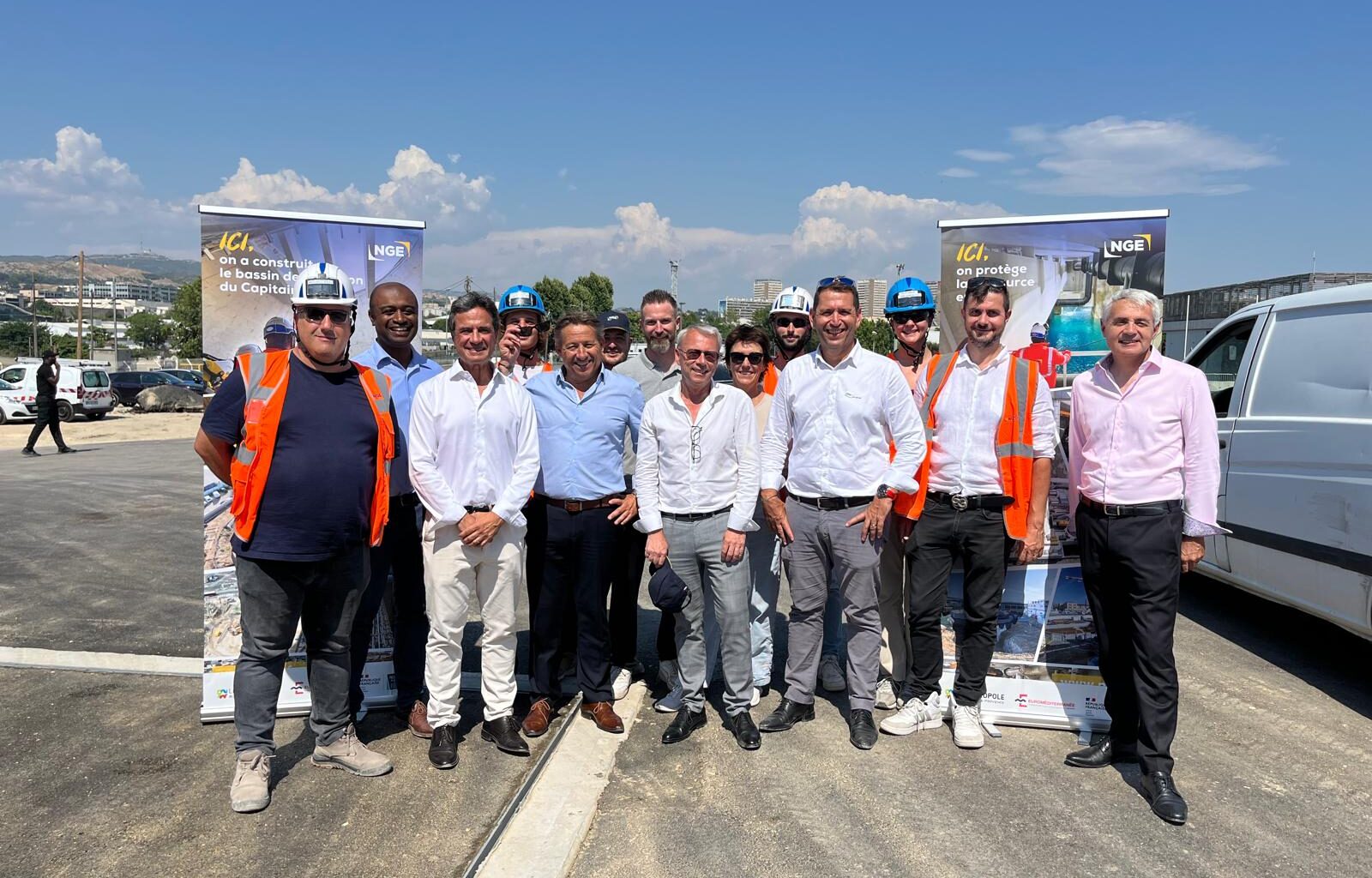 MARSEILLE : Inauguration du bassin de rétention du capitaine Gèze