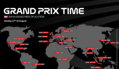 Le programme complet du GP d'Autriche