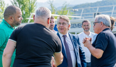 Christophe Ferrari en visite au GF38