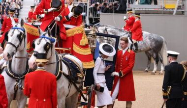 Tyrone lors de la cérémonie Trooping The Colour en 2024.