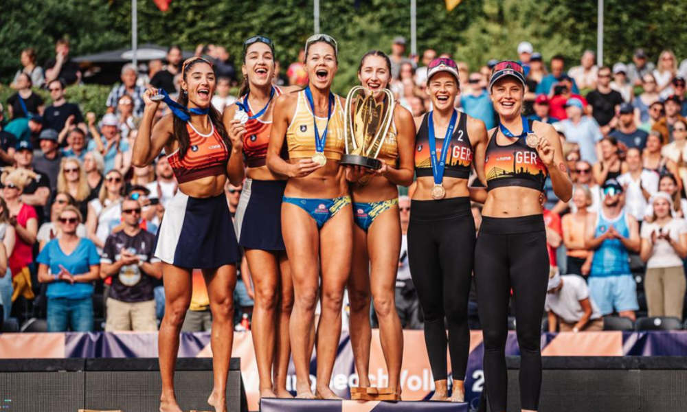 Beach-volley Euro 2025 Aline Chamereau et Clémence Vieira craquent en finale