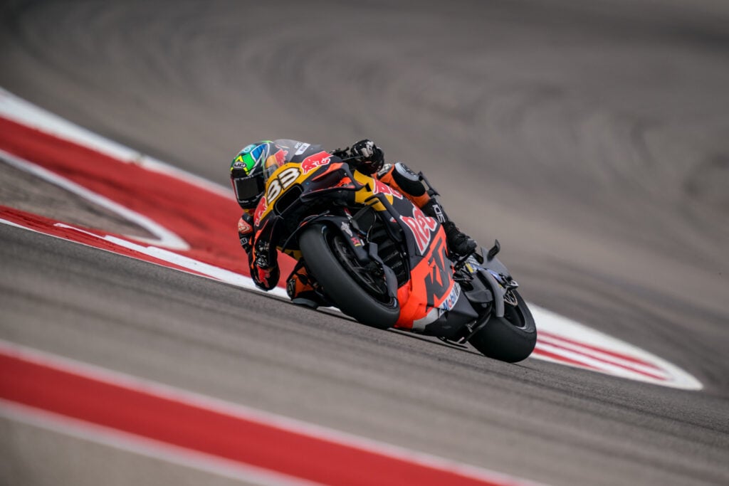 Brad Binder en qualification au Grand Prix des Amériques 2025