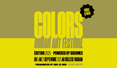 STRASBOURG : COLORS Urban Art Festival 2025 du 5 au 21 septembre