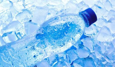 bouteille d'eau glacée