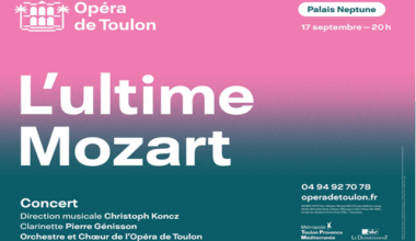 TOULON : Concert "L'ultime Mozart" à l'Opéra, mercredi 17 septembre
