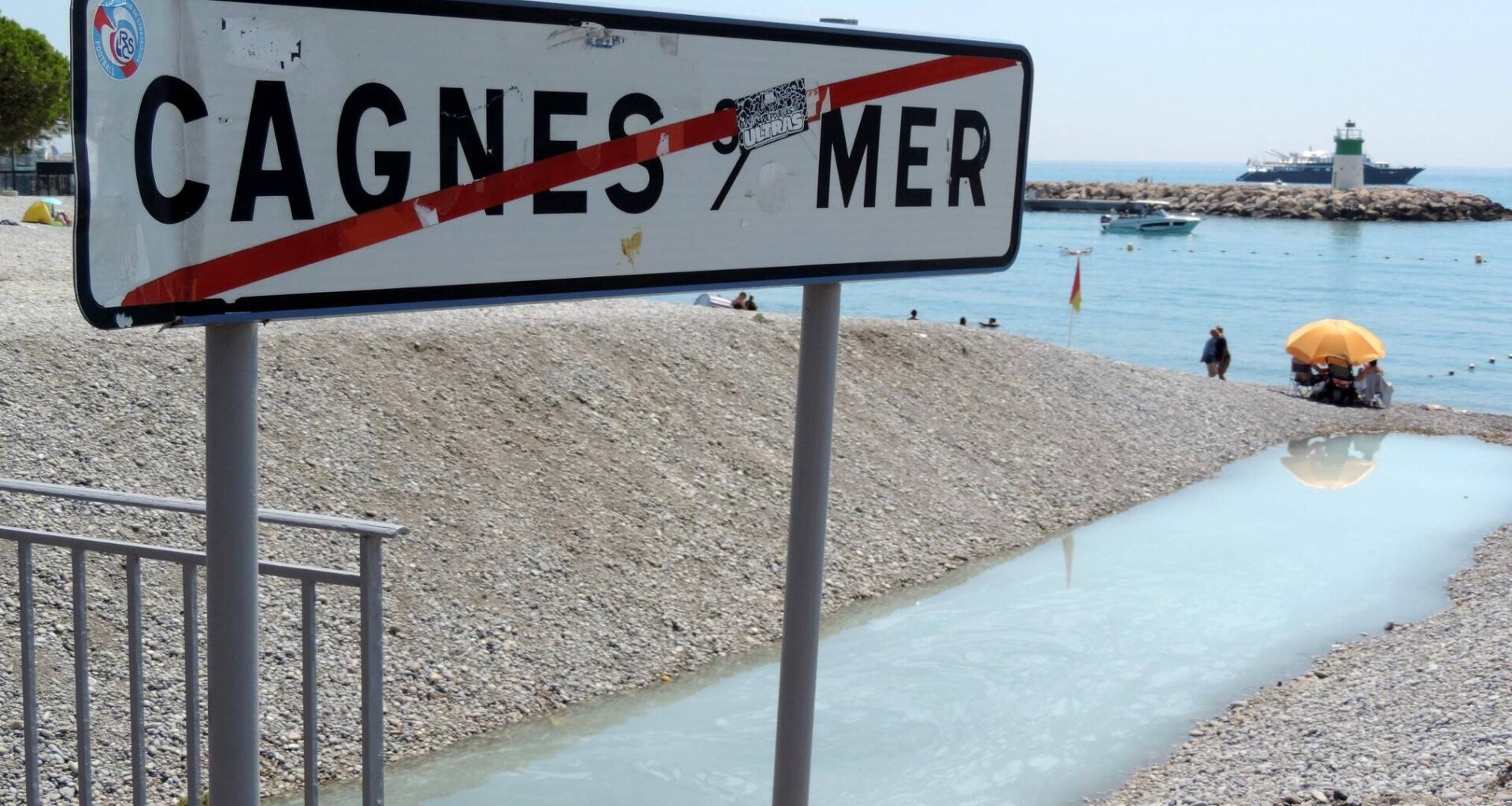 De l’eau sale s’est (encore) déversée dans la mer entre Cagnes et Saint-Laurent