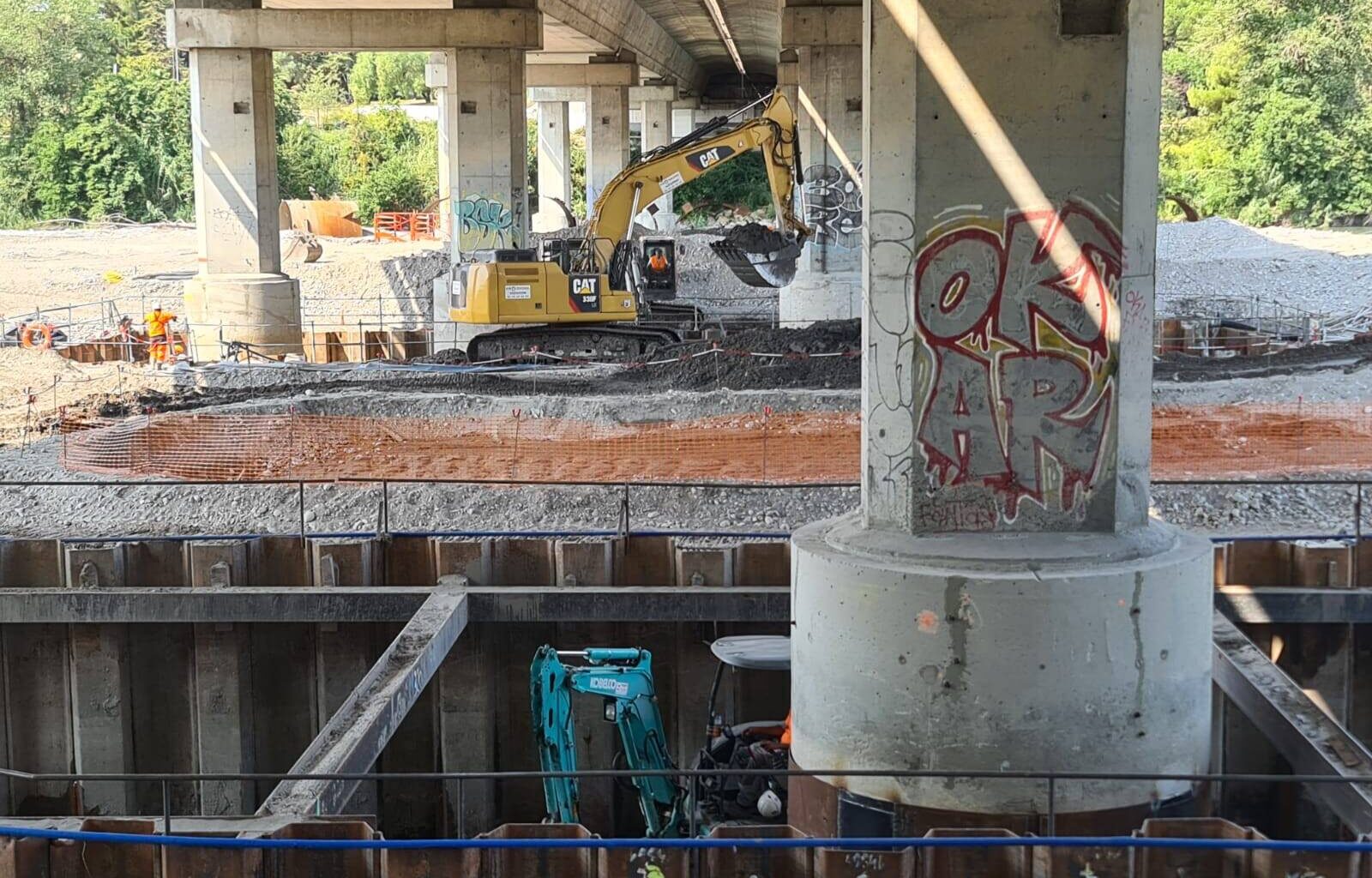 Cinq ans après la tempête Alex, les travaux touchent à leur fin sous le viaduc de l’A8 entre Nice et Saint-Laurent-du-Var
