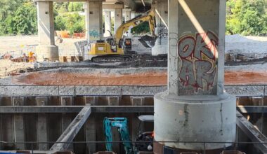 Cinq ans après la tempête Alex, les travaux touchent à leur fin sous le viaduc de l’A8 entre Nice et Saint-Laurent-du-Var