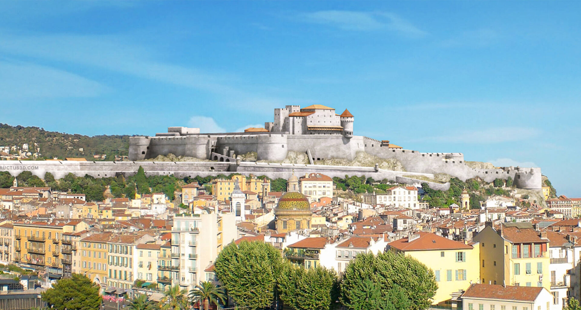 "Ça fait un an et plus de 400 heures de travail que je me consacre à ce projet et je suis encore loin d’avoir terminé": il fait renaître le château de Nice grâce à la 3D
