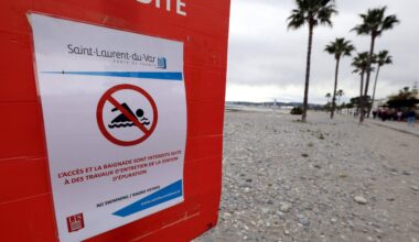 Les plages à nouveau interdites à la baignade à Saint-Laurent-du-Var