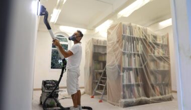 Comment progressent les travaux de rénovation-peinture de la médiathèque à Cagnes-sur-Mer? On fait le point