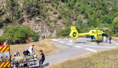 Un cycliste grièvement blessé après une chute à Lucéram