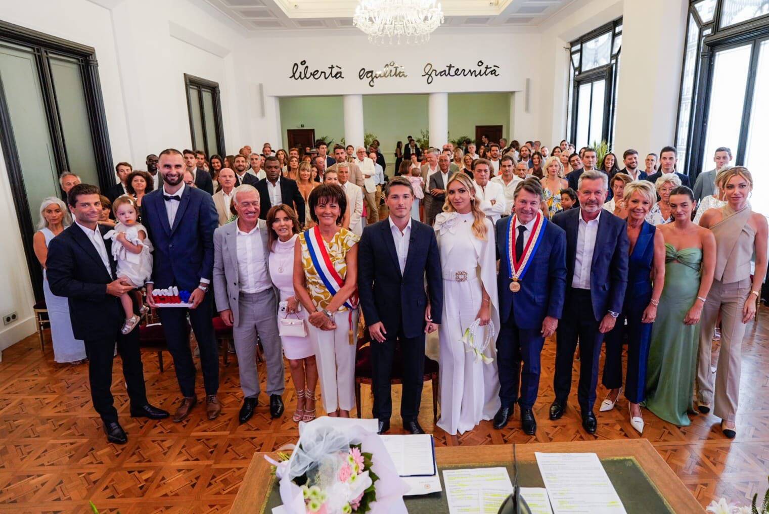 "Inoubliable!", Nagui et Marcel Desailly présents… Le fils de Didier Deschamps s'est marié samedi à Nice