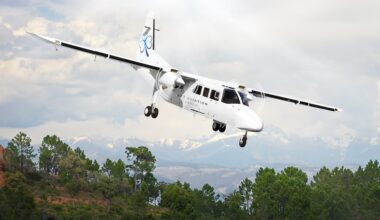 ECT Aviation base un BN2T-4S Islander à Lyon-Bron