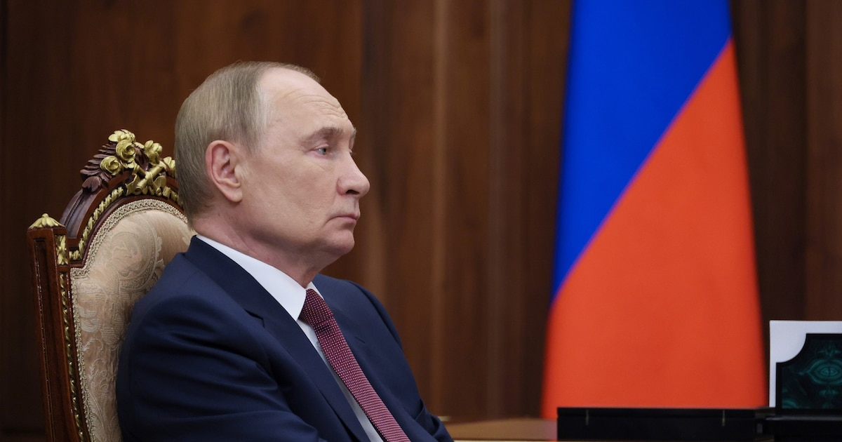 Le président russe Vladimir Poutine à Moscou, le 18 août 2025