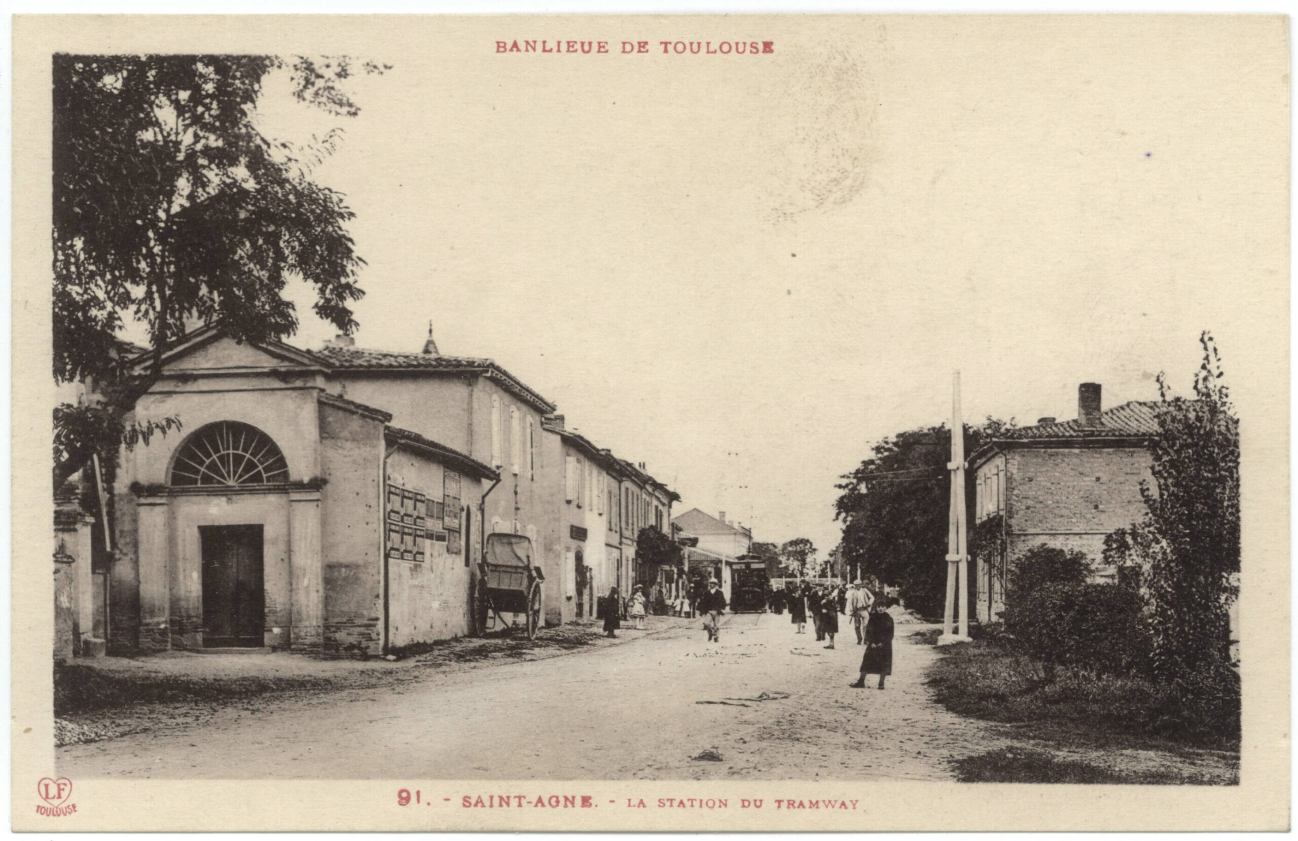 Saint-Agne : la station du tramway