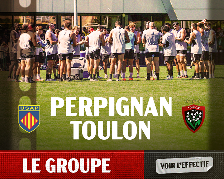 le groupe Rouge et Noir – RCT – Rugby Club Toulonnais