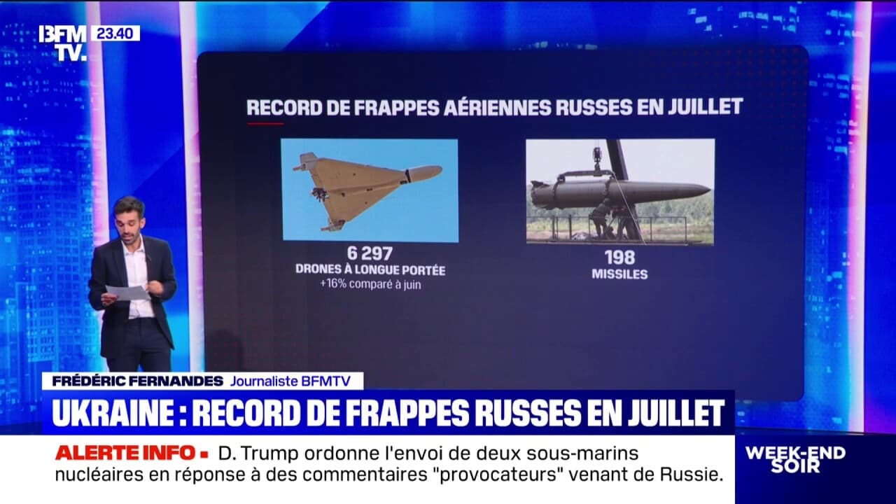 un record de frappes russes au mois de juillet