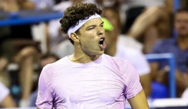 Ben Shelton défiera Alex De Minaur ce mardi au Masters 1000 de Toronto. (Getty Images)