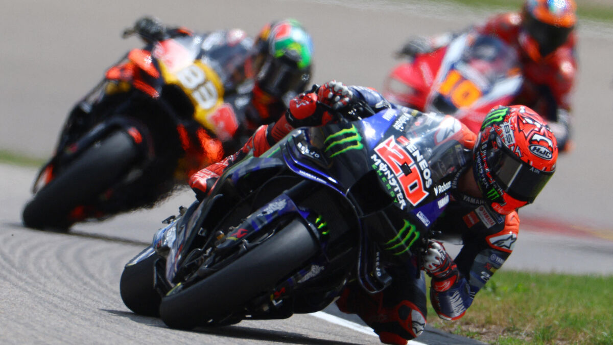 MotoGP : pluie de chutes en Allemagne, Marquez s’impose, Quartararo quatrième et dépité