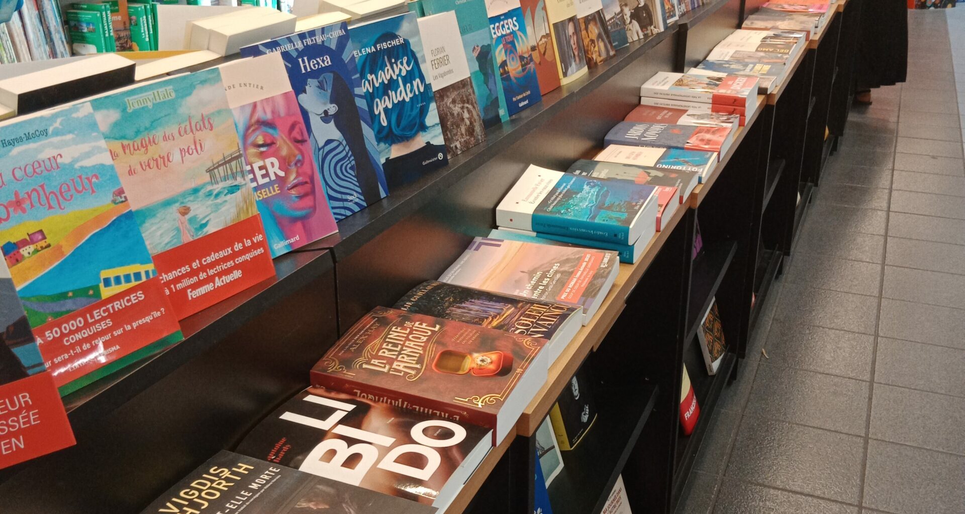 Des livres dans un magasin