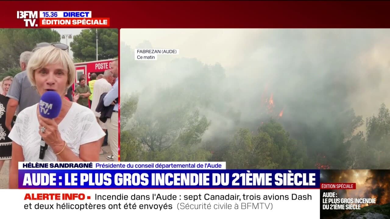 "Depuis début juin, nous avons eu quatre feux, autant de feux que de week-ends", assure la présidente du conseil départemental de l'Aude