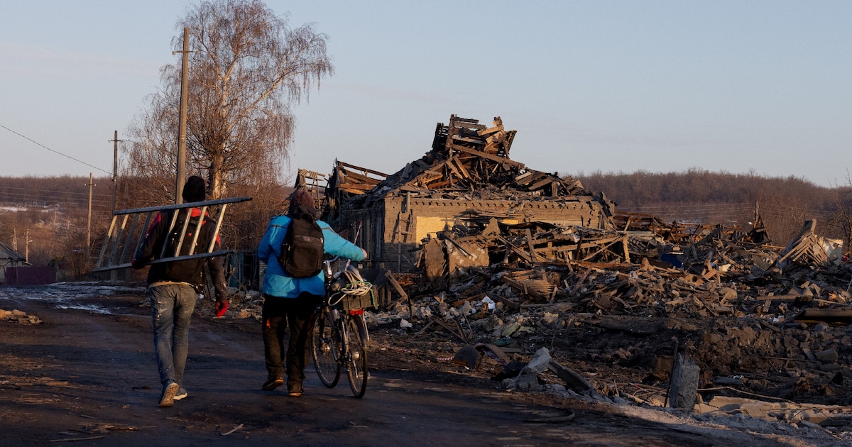 Près de la ligne de front à Kramatorsk, dans l'est de l'Ukraine, le 1er mars 2025