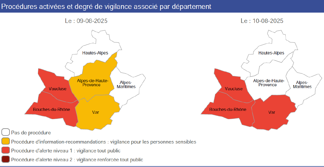 TOULON : Procédure d’alerte pollution de niveau 1, dimanche 10 août