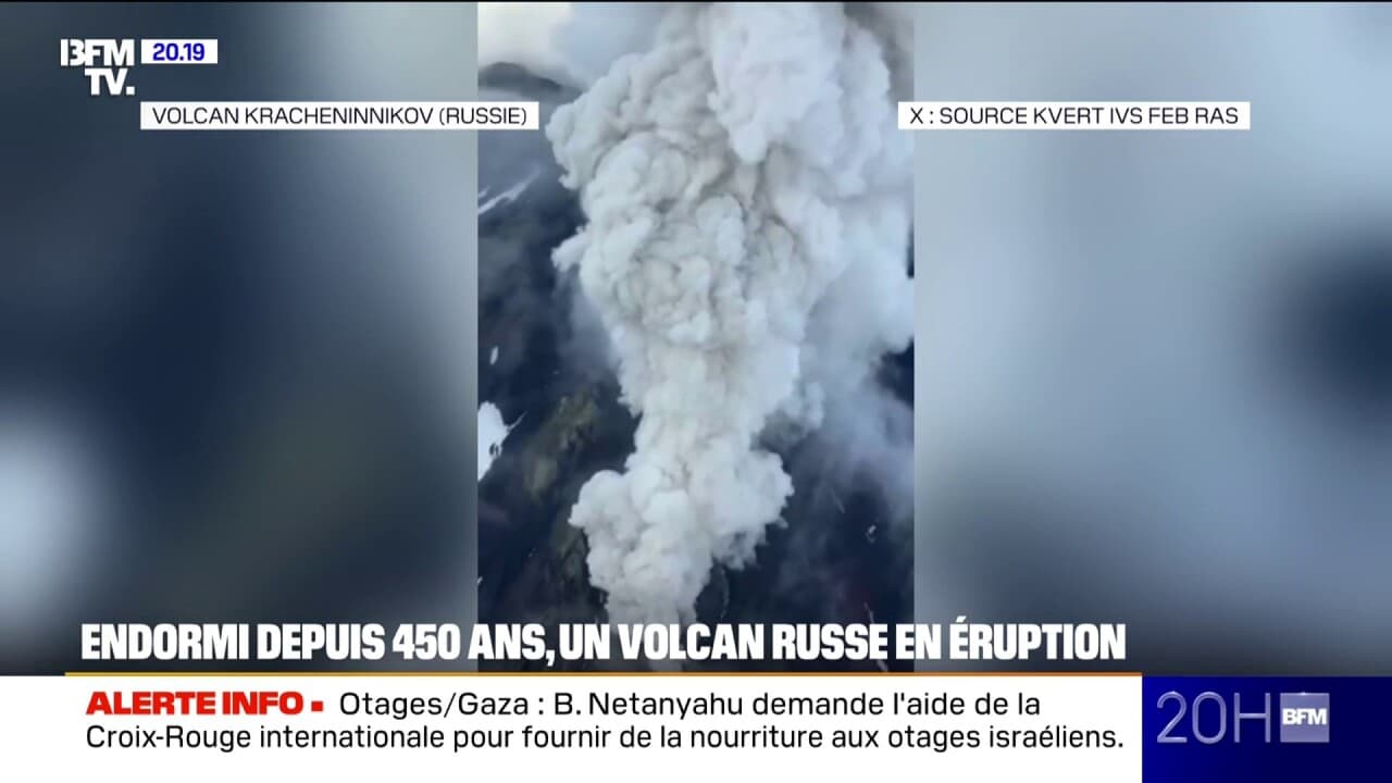Le volcan Kracheninnikov, situé en Russie, est entré en éruption alors qu'il était endormi depuis 450 ans