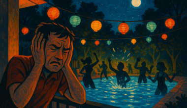découvrez comment les fêtes nocturnes de votre voisin autour de sa piscine peuvent gâcher votre été avec des nuisances sonores, et explorez des solutions pour retrouver calme et tranquillité chez vous.